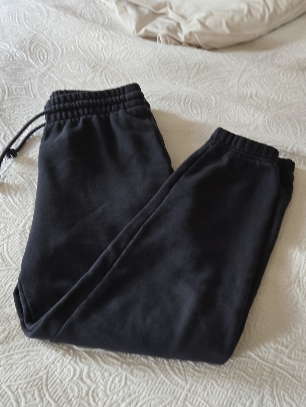 TNA Cozy Fleece Joggers in Black